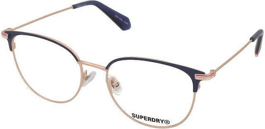 Superdry Дамски Метален Рамка за Очила Розово злато SDO 3052 006