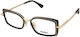 Max Mara Damen Metallisches Brillengestell Gold...