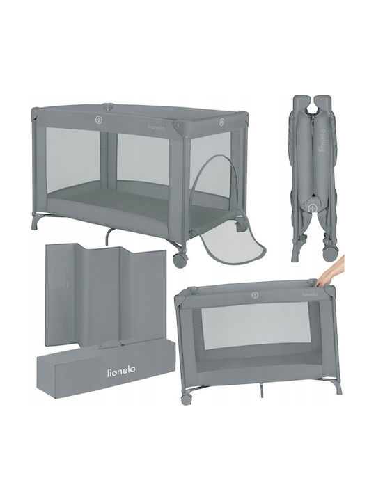 Lionelo Playpen with Mattress Gray 70.5x100.5cm