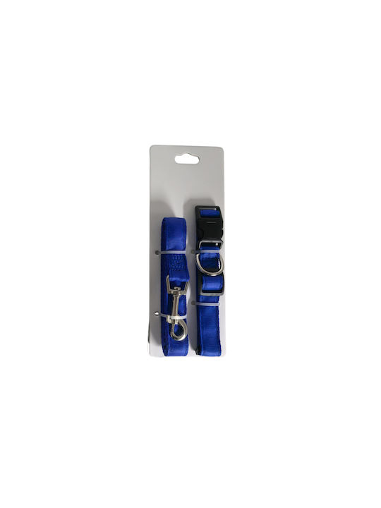 Hundehalsband & Leine Set Für Hunde Robustes Pp Blau
