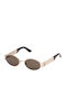 Guess Women's Sunglasses with Gold Metal Frame and Brown Lens GU00262 33E