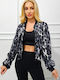 Kurz Damen Bomberjacke Black