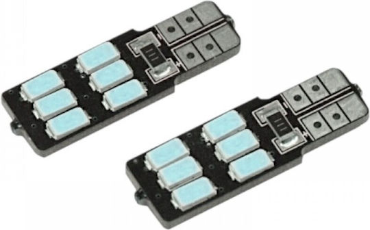 Lamps Car T10 Canbus LED Blue 12V 1.5W 2pcs