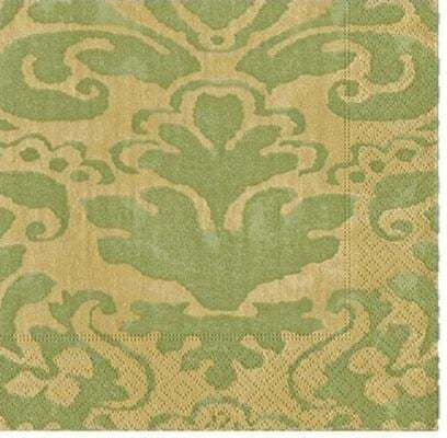 Xαρτοπετσέτες Cocktail Moss Green Palazzo 12.5x12.5cm Caspari 20 Tεμάχια