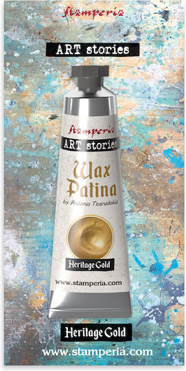 Finger-Patina Röhrchen Wachs Patina Heritage Gold 40ml Stamperia