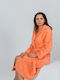 Belotex Bathrobe with Hood Orange 500gr/m²