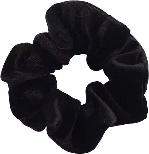 Βελούδινο Μαύρο Scrunchie 12cm Sc03 Hrd-sc03