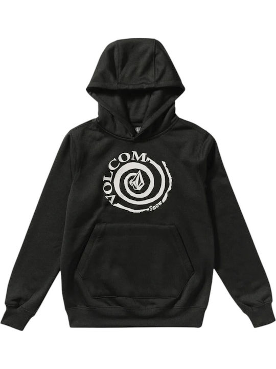 Fleece Παιδικό Φούτερ με Κουκούλα Black Hydro