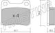 Rear Brake Pads Mercedes C Class W202 93->00 Coupe C124 87 16bp1108-2730