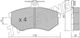 Front Brake Pads Audi A4 8d2 5b 94->00 Seat Ibiza Ii 6k1 96 16bp1006-2730