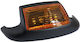 Harley-davidson 80-99 Fl Flt Flstc Orange Front Fender Tip Light Amber Lens