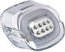 Κρύσταλλο Πίσω Φαναριού Μηχανής Harley-davidson 06-09 Flhx 09-14 Flht Flhr Fltr Διάφανο Laydown Led Tail Light Lens