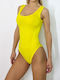 Badeanzug Blumen Yellow