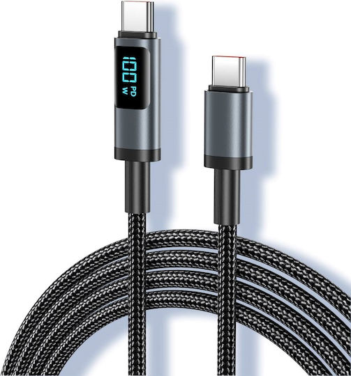Nine USB 2.0 Cable USB-C male - USB-C 100W Black 1.2m