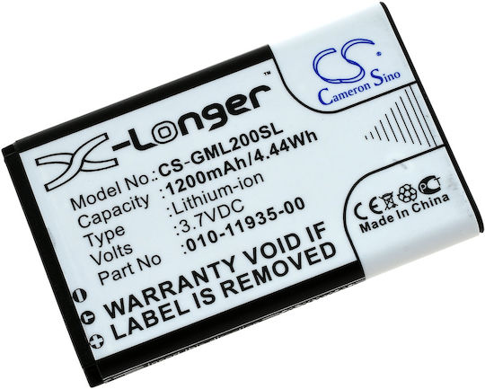 Battery Navigation Gps Receiver Garmin Glo Glo 2 Type 010-02184-01 Etc 1200mah/4 4wh