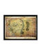 Lord Rings Hobbit Journey Map Wooden Frame 30x40cm Print Fp10385p-pl