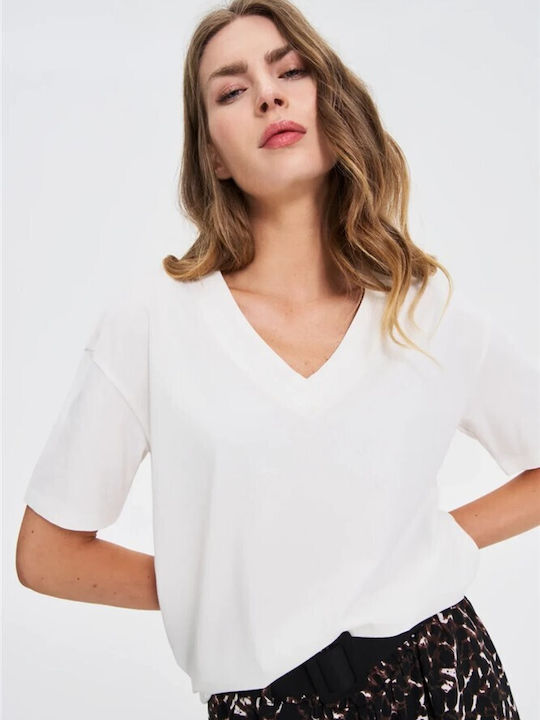Moodo T-Shirt Εκρού