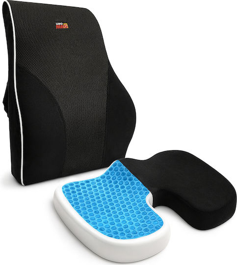 Linomag Μαξιλάρι Καθίσματος με Memory Foam σε Μαύρο χρώμα