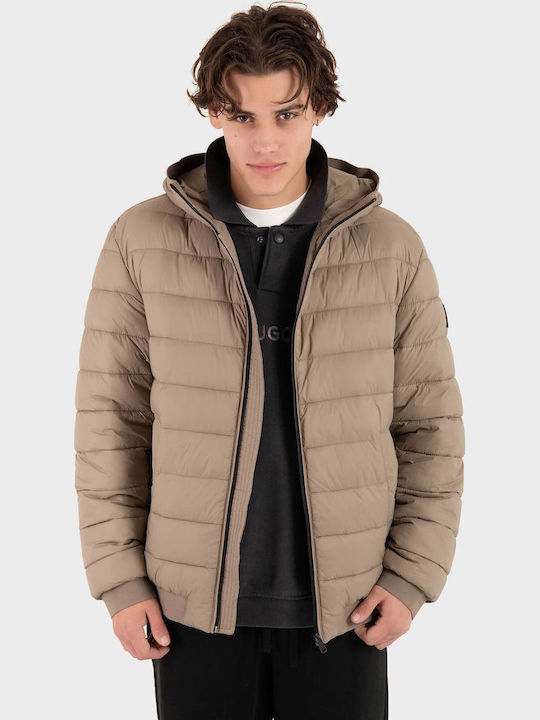 Boss Μπουφάν Puffer Olive