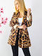 Lang Damen Blazer Leopard