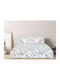 Purple Branches Set Bed Sheets for Single Bed 160x260cm Purple 3 Pieces
