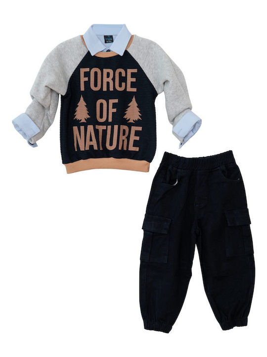 Restart Kids' Set with Pants Winter 2pcs Blue