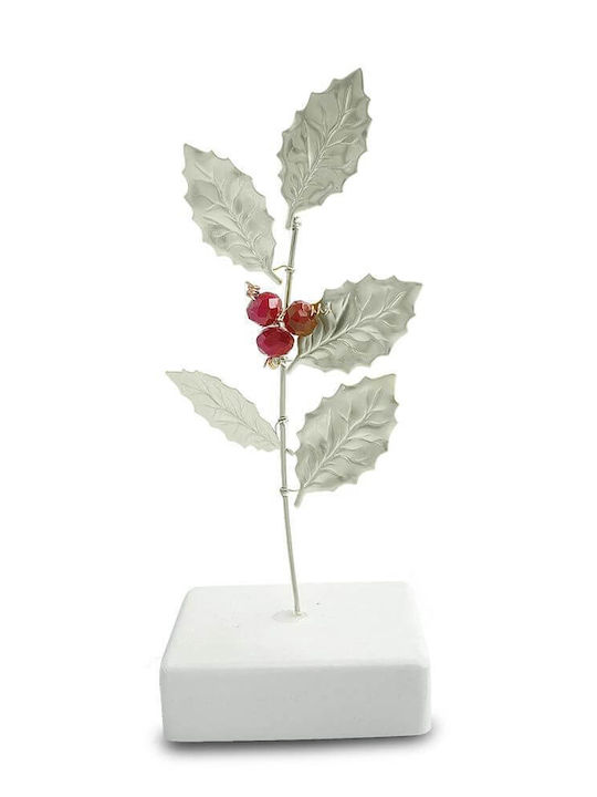 Weihnachtsdekoration Metallisch Zweigstelle Länge 17cm. Handgefertigt