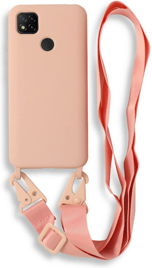 Bodycell Back Cover cu Curea Roz (Redmi 9CRealme C3)