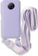 Bodycell Back Cover with Strap Purple (Redmi Note 9TRealme 9 5G / 9 Pro)