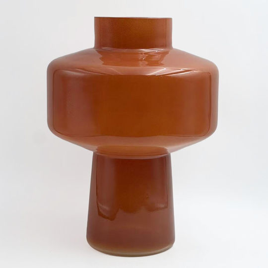 InTheBox Βάζο Γυάλινο Regal Πορτοκαλί Φ20xΥ28cm