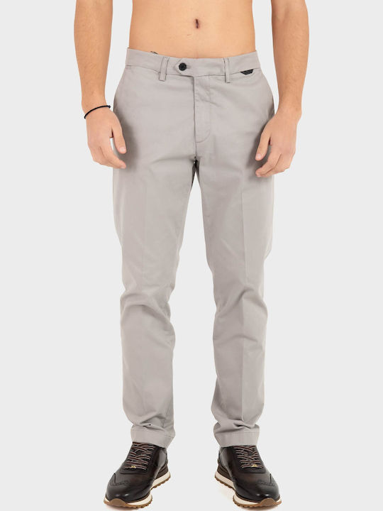Hose Elastisch in Schlanker Passform Light Grey