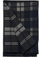 Men's Wool Scarf Navy Blue