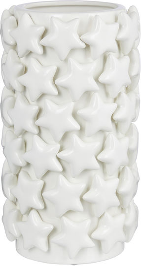 Butlers Vază Decorativă Ceramică Stars Alb 31cm 1buc