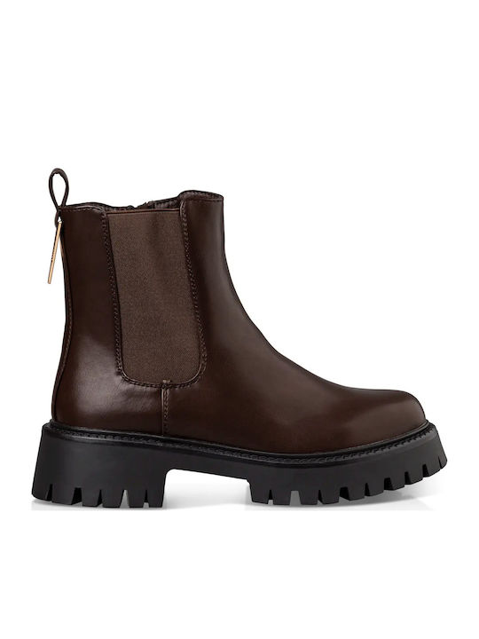 Envie Shoes Women's Chelsea Boots Brown