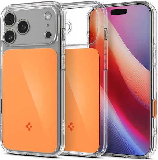 Spigen Ultra Hybrid T (magfit) Back Cover Plastic / Silicone 2mm Glossy Orange (iPhone 17 Pro)