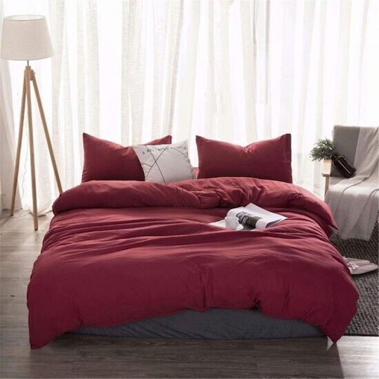 Set Queen 220x240 Bordo Set Queen 220x240 Bordo