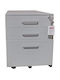 Kleiderschrank Büro mit Schloss Grey 40x45x64cm