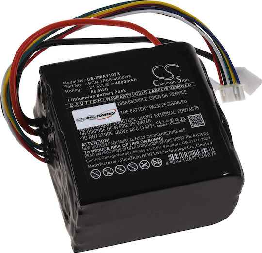 Battery Hoover Roborock A10 Plus U10 Pro Type Bcr-1p6s-4000hx 4000mah/86wh