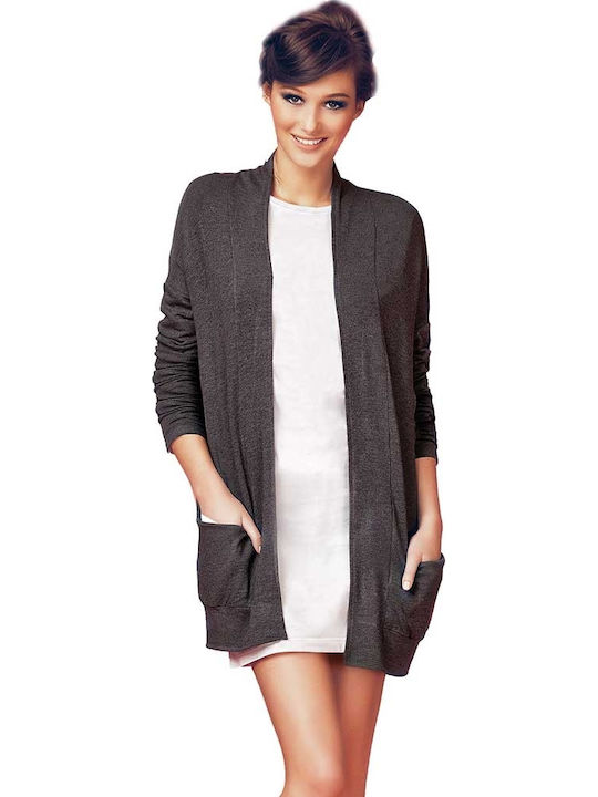 Jadea Winter Women's Pyjama Jacket Grey-anthracite
