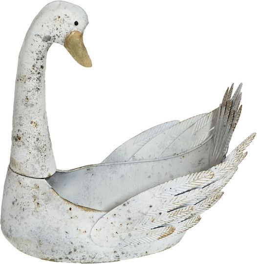 Artekko Διακοσμητική Πάπια από Μέταλλο 44x28x41cm