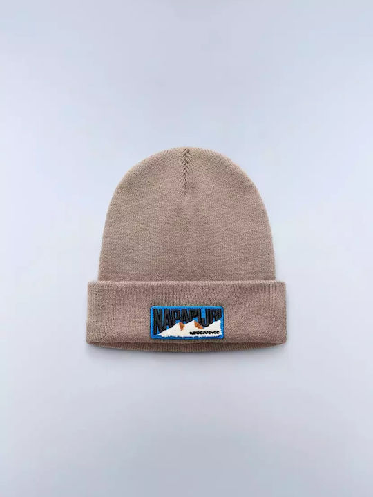 Beanie Γυναικείος Σκούφος Πλεκτός σε Μπεζ χρώμα