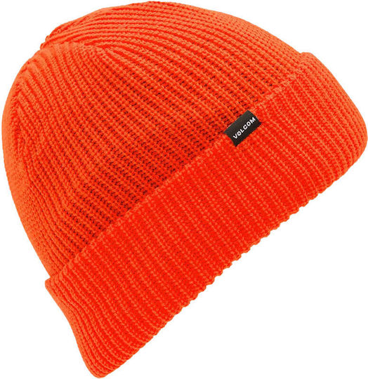 Sweep Lined Beanie Beanie Knitted in Orange color