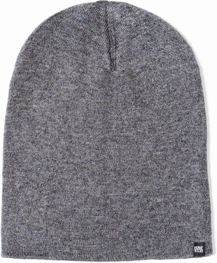 Beanie Unisex Σκούφος Πλεκτός σε Γκρι χρώμα