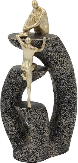 Decorative Polyresin 11x7x22 Cm Black Gold Keskor 72334