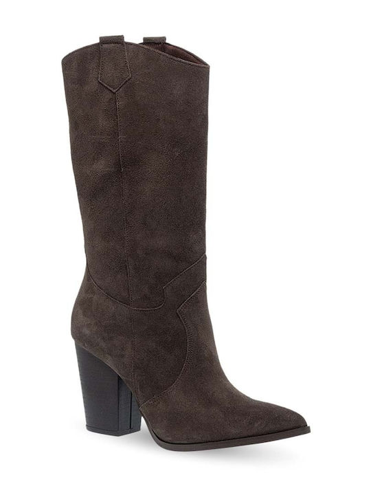 Leather Women's Boots Green