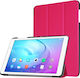 Флип Капак Кожен Издръжлив Фуксия Huawei MediaPad T2 10.0 Pro