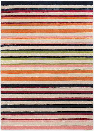 Harlequin Χειροποίητο Χαλί Ορθογώνιο Μάλλινο Pomegrenante/clementine 140x200cm