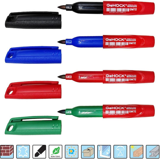 GeHock Permanent Marker 1mm Schwarz