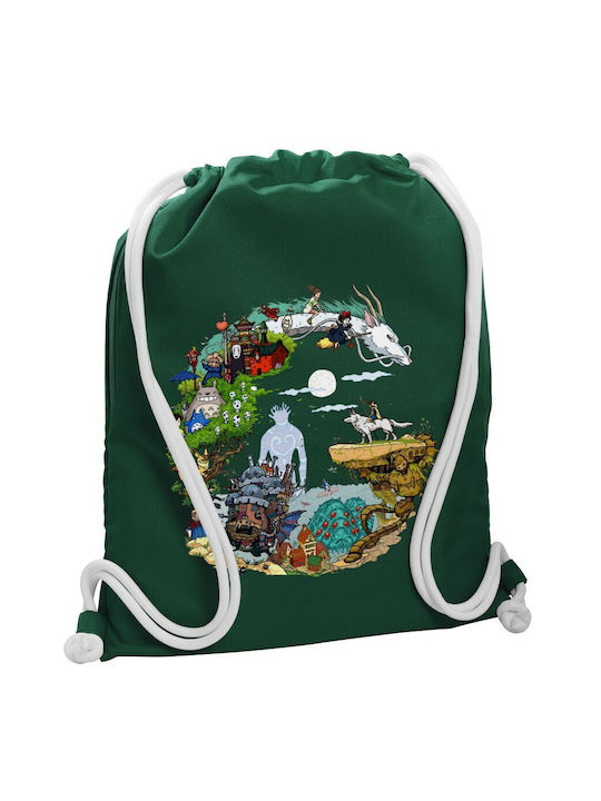 Koupakoupa Studio Ghibli Gym Backpack Green