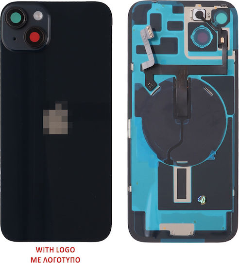 Καπάκι Μπαταρίας Battery Cover + Camera Lens + Μαύρο για iPhone 14 Plus